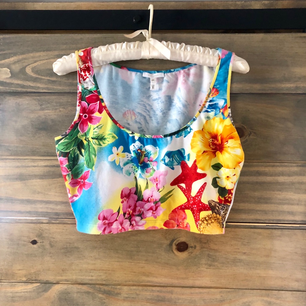 Vintage Cropped Escada Tank Top